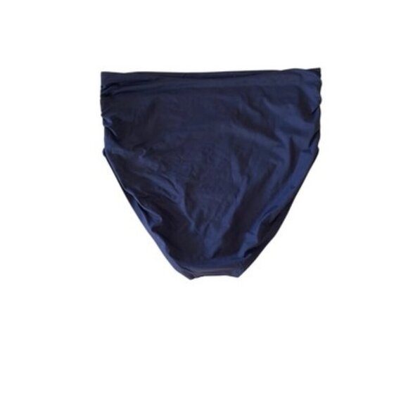 COCO Reef Perfection Fit High Waist Soft Bikini Bottom Navy Blue Size XL $54 - Picture 2 of 4